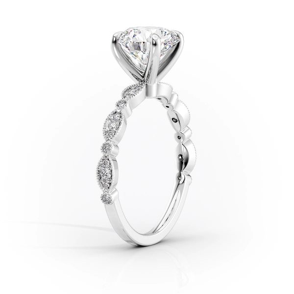 The Jasmine Set With A 4.5 Carat Radiant Moissanite For Discount