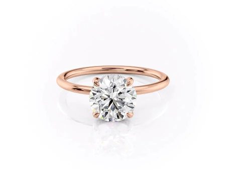 The Crown Kamellie Set With A 3.5 Carat Round Moissanite For Discount