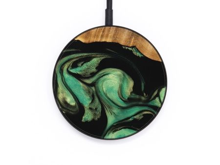 Circle Wood Wireless Charger - Edita (Green, 735121) Online now