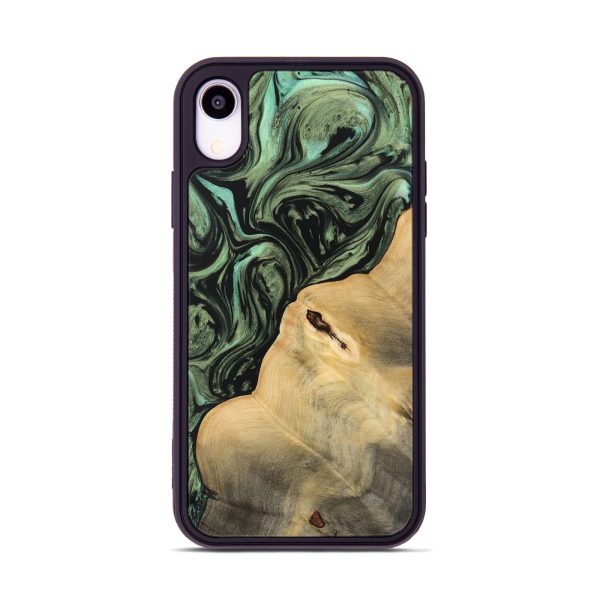 iPhone Xr Wood Phone Case - Jacki (Green, 733153) Online Hot Sale