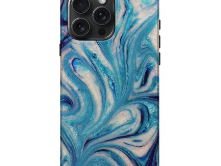 iPhone 16 Pro Max ResinArt Live Edge Phone Case - Rayna (Blue, 731681) Hot on Sale