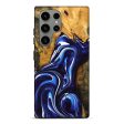 Galaxy S23 Ultra Wood Live Edge Phone Case - Ivonne (Blue, 734607) Cheap