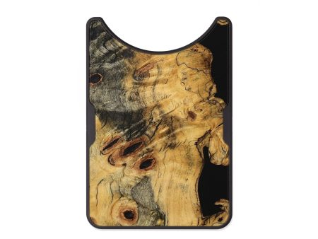 Alloy Wood Wallet - Yumi (Wood Burl, 734420) For Sale