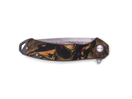 EDC Wood Pocket Knife - Amalle (Red, 735808) For Sale