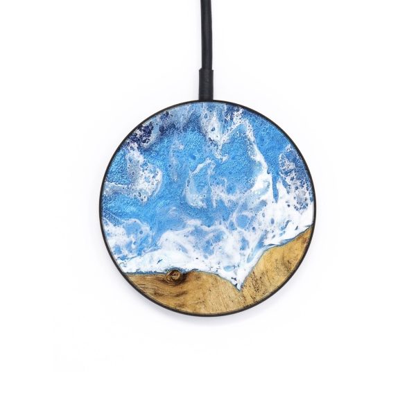 Circle Wood Wireless Charger - Debra (Coastal, 735743) For Discount