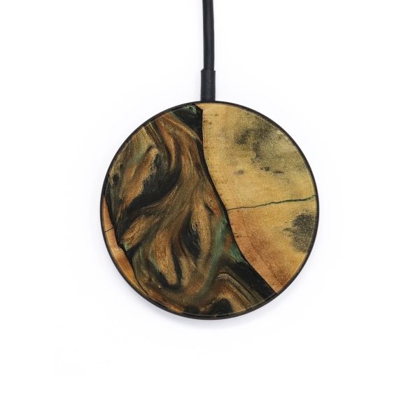 Circle Wood Wireless Charger - Ashla (Green, 732501) Online Sale