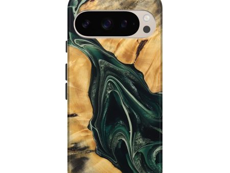 Pixel 9 Pro Wood Live Edge Phone Case - Horton (Green, 734813) Online now