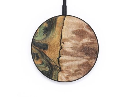 Circle Wood Wireless Charger - Dael (Green, 732971) Fashion