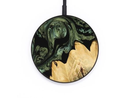 Circle Wood Wireless Charger - Genaro (Green, 735649) Fashion