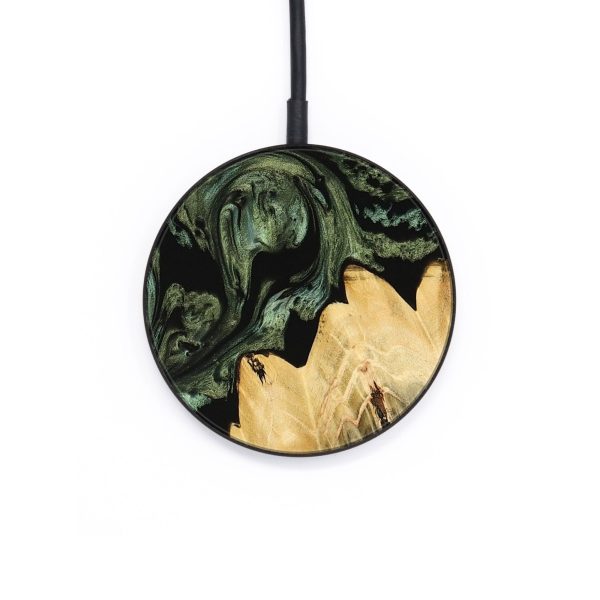 Circle Wood Wireless Charger - Genaro (Green, 735649) Fashion