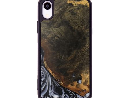 iPhone Xr Wood Phone Case - Deron (Black & White, 735166) Cheap