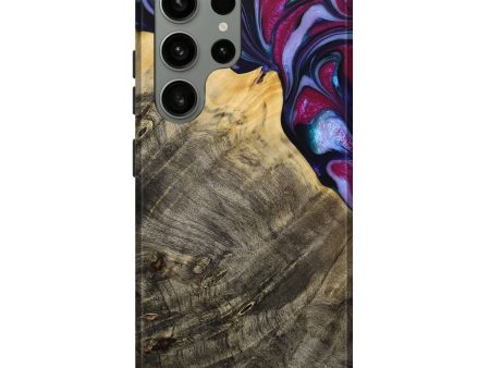 Galaxy S23 Ultra Wood Live Edge Phone Case - Daulton (Purple, 731784) on Sale