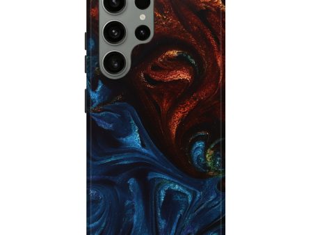 Galaxy S23 Ultra ResinArt Live Edge Phone Case - Duff (Fire & Ice, 734366) Fashion