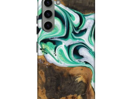 Galaxy S23 Plus Wood Live Edge Phone Case - Barrie (Green, 731611) Online