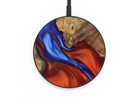 Circle Wood Wireless Charger - Burl (Fire & Ice, 734326) For Discount