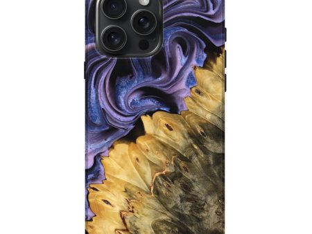 iPhone 16 Pro Max Wood Live Edge Phone Case - Halina (Purple, 733840) Sale