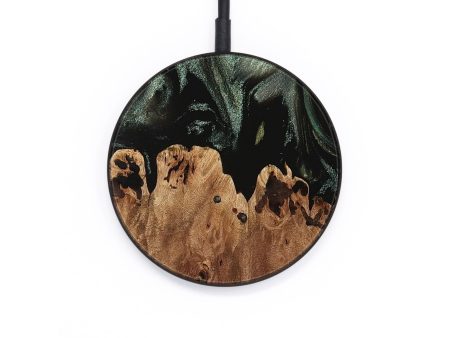 Circle Wood Wireless Charger - Aris (Green, 734427) For Discount