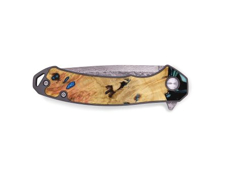 EDC Wood Pocket Knife - Ardie (Blue, 736599) Supply