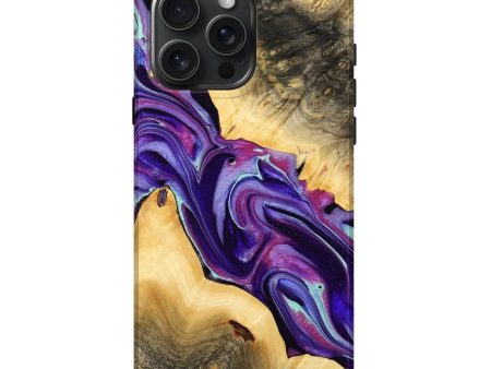 iPhone 16 Pro Max Wood Live Edge Phone Case - Reggi (Purple, 732331) Online now