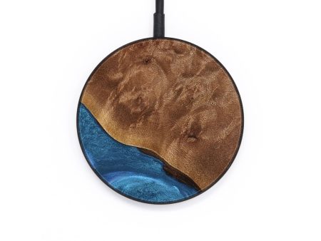 Circle Wood Wireless Charger - Danilo (Blue, 735429) For Discount