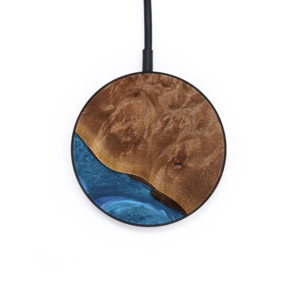 Circle Wood Wireless Charger - Danilo (Blue, 735429) For Discount