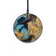 Circle Wood Wireless Charger - Colie (Teal & Gold, 733778) Online Hot Sale