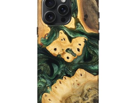 iPhone 16 Pro Max Wood Live Edge Phone Case - Mildrid (Green, 732559) Online now