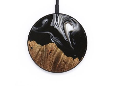 Circle Wood Wireless Charger - Hanneke (Black & White, 736223) For Discount