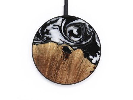 Circle Wood Wireless Charger - Abra (Black & White, 736211) For Cheap