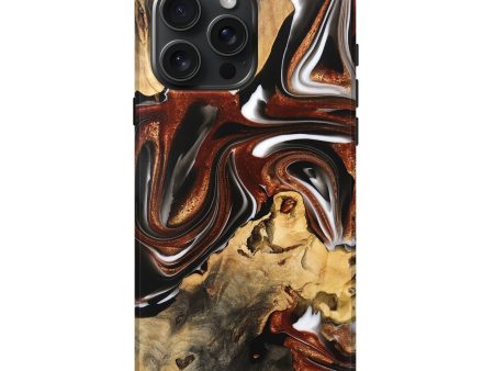 iPhone 16 Pro Max Wood Live Edge Phone Case - Jozef (Black & White, 734590) on Sale