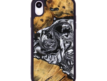 iPhone Xr Wood Phone Case - Wilow (Black & White, 736288) on Sale