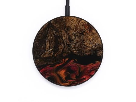 Circle Wood Wireless Charger - Fredie (Red, 736199) Online now