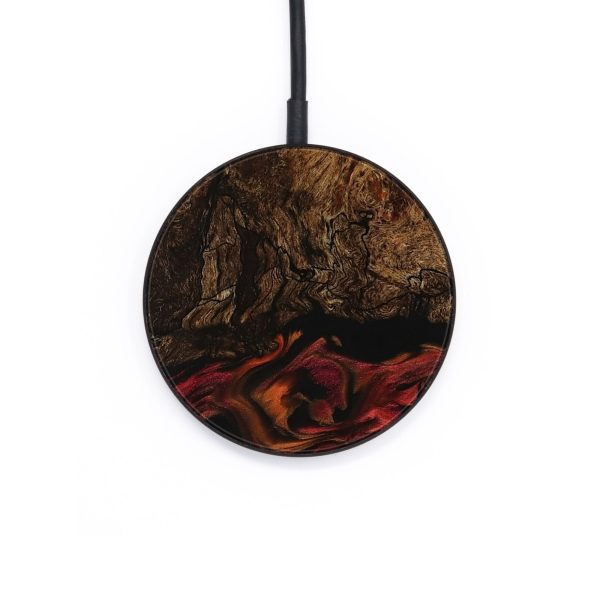 Circle Wood Wireless Charger - Fredie (Red, 736199) Online now