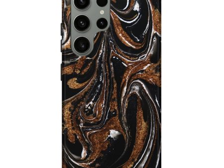 Galaxy S23 Ultra ResinArt Live Edge Phone Case - Boyd (Black & White, 732556) Supply