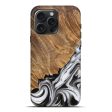 iPhone 16 Pro Max Wood Live Edge Phone Case - Lorinda (Black & White, 733428) For Cheap