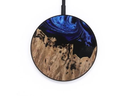 Circle Wood Wireless Charger - Arman (Blue, 731500) Discount