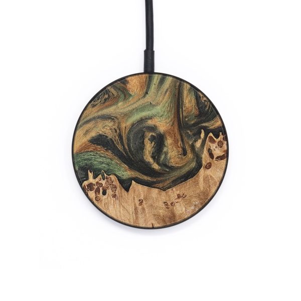 Circle Wood Wireless Charger - Beryle (Green, 732977) Fashion