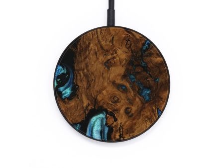 Circle Wood Wireless Charger - Jakayla (Blue, 736544) For Cheap