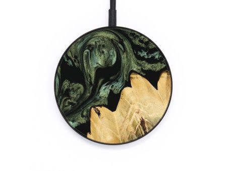 Circle Wood Wireless Charger - Doti (Green, 733463) For Cheap