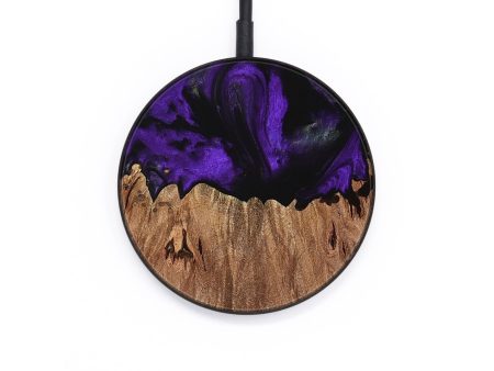 Circle Wood Wireless Charger - Darl (Purple, 736407) Cheap