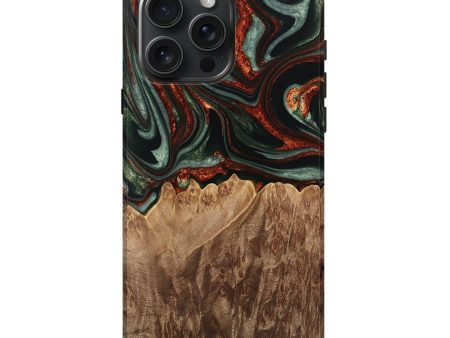 iPhone 16 Pro Max Wood Live Edge Phone Case - Jayson (Green, 733387) Online