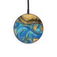 Circle Wood Wireless Charger - Erminia (Teal & Gold, 736278) Sale