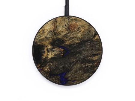 Circle Wood Wireless Charger - Bryce (Blue, 731502) Discount