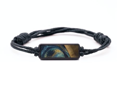 Classic Wood Bracelet - Russell (Teal & Gold, 736132) Discount