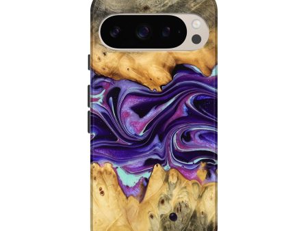 Pixel 9 Pro Wood Live Edge Phone Case - Lezlie (Purple, 732377) Online Sale