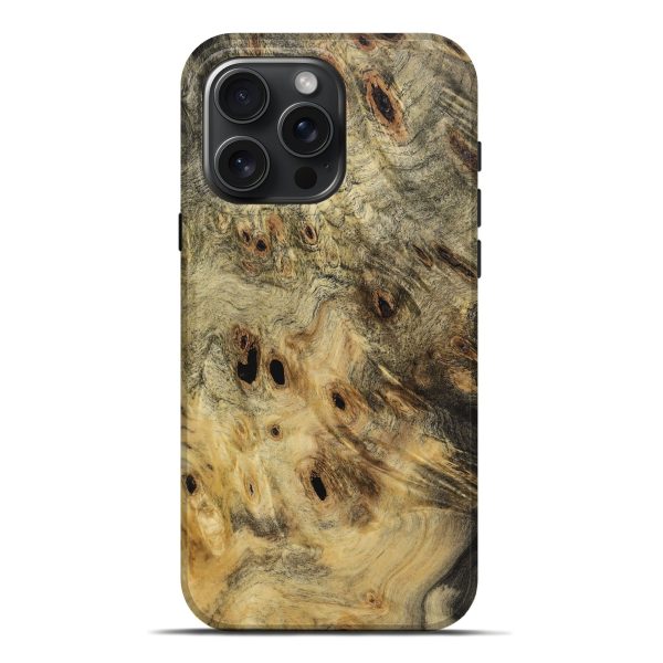 iPhone 16 Pro Max Wood Live Edge Phone Case - Merla (Wood Burl, 731629) on Sale