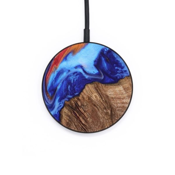 Circle Wood Wireless Charger - Carolee (Fire & Ice, 734278) For Sale