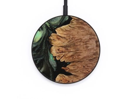 Circle Wood Wireless Charger - Hester (Green, 734460) Supply