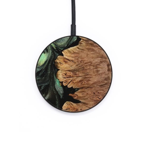 Circle Wood Wireless Charger - Hester (Green, 734460) Supply