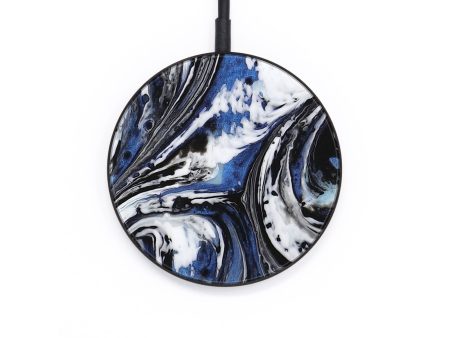 Circle ResinArt Wireless Charger - Nikia (Blue, 735443) For Cheap